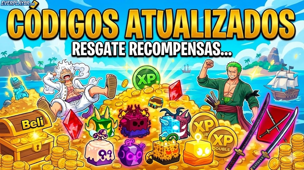 Roblox Códigos de Blox Fruits Atualizados!
